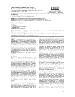 Persistent Hiccups Following Stapedectomy Online