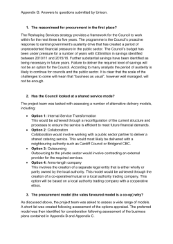 Appendix G - Vale of Glamorgan Council