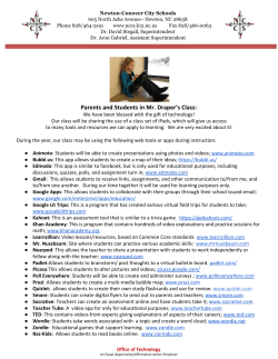 Parents and Students in Mr. Draper`s Class - Newton