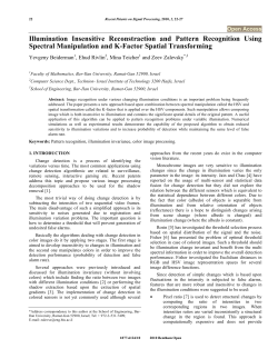 Illumination Insensitive Reconstraction and Pattern