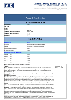 Na2CrO4.4H2O - CDH Fine Chemicals