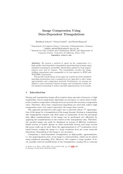 Image Compression Using Data-Dependent