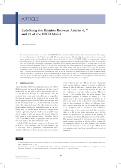 ARTICLE - Belastingrecht aan de VU > Welkom