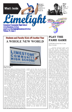 Oct. - Limestone Community High School