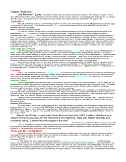 Agriculture Industry Trade and Interdependence