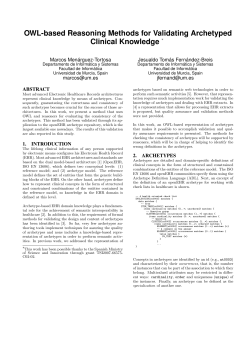 OWL-based Reasoning Methods for Validating Archetyped Clinical