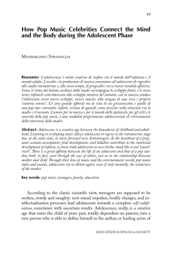 How Pop Music Celebrities Connect the Mind and the Body during