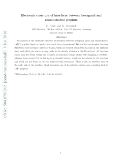 Electronic structure of interfaces between hexagonal and