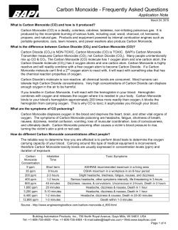 Carbon Monoxide FAQ