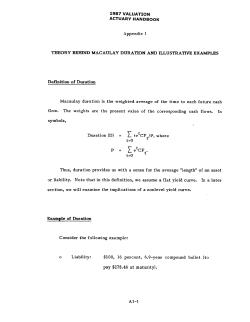 Theory Behind MacAulay Duration and Illustrative Examples