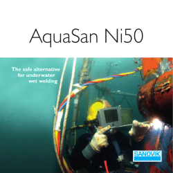 The safe alternative for underwater wet welding