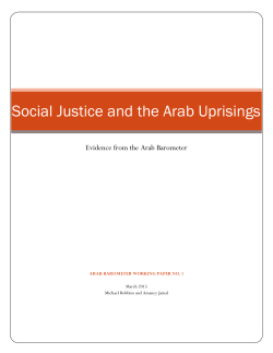 Social Justice and the Arab Spring