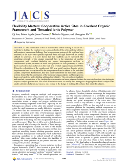 Flexibility Matters: Cooperative Active Sites in Covalent Organic