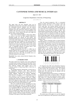 cantonese tones and musical intervals