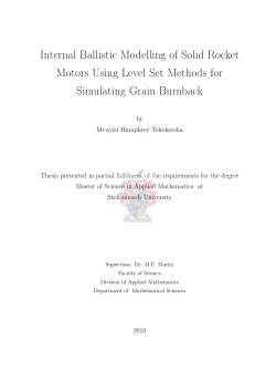Internal Ballistic Modelling of Solid Rocket Motors Using Level Set
