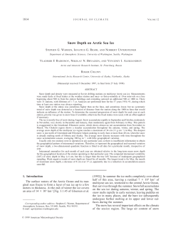 Snow Depth on Arctic Sea Ice