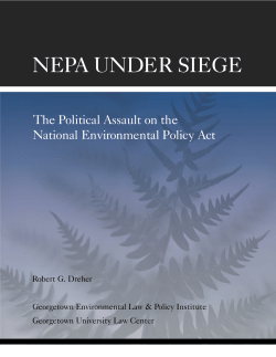 nepa under siege - Sierra Forest Legacy