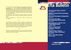 Special Relationship - European Free Trade Association