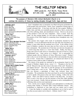 the hilltop news - Western Hills UMC