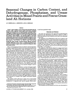 Seasonal Changes in Carbon Content - Journals at the University of