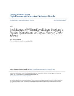 Book Review of Willaim David Myers, Death and a Maiden
