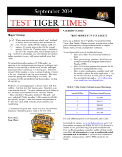 test tiger times - Richmond Community Schools