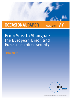 From Suez to Shanghai - EUISS