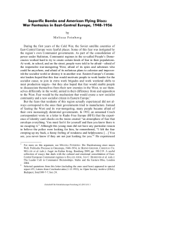 Soporific Bombs and American Flying Discs: War Fantasies in East