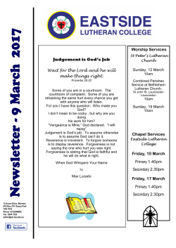 ELC Newsletter 9 March 2017