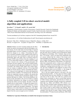 A fully coupled 3-D ice-sheet&ndash;sea-level model