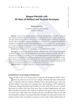 Basque Patriotic Left: 50 Years of Political and Terrorist Acronyms