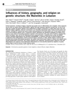 Influences of history, geography, and religion on genetic structure