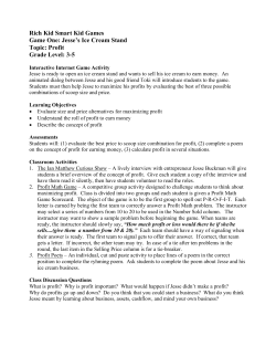 Jesse`s Ice Cream Stand - Rich Kid Smart Kid Games