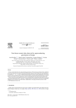 Non-linear oceanic tides observed by