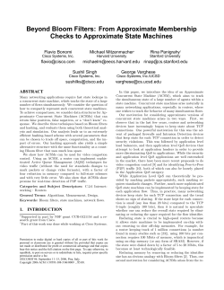 Beyond Bloom Filters: From Approximate Membership Checks to