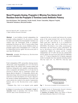 Novel Propeptin Analog, Propeptin