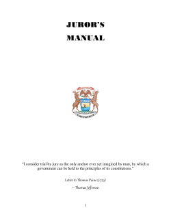 juror`s manual - Ottawa County