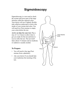 Sigmoidoscopy - Health Information Translations