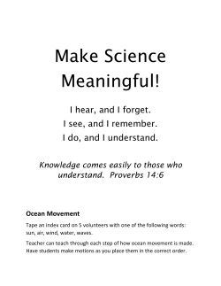 Make Science Meaningful!