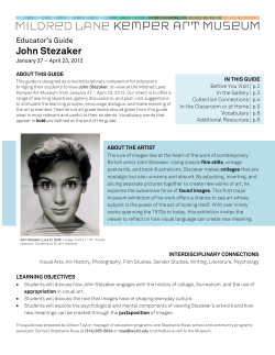 John Stezaker - Kemper Art Museum