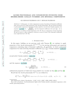 Jacobi polynomials and congruences involving some higher
