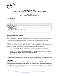 Lesson Plan Aid - Merit Online Learning