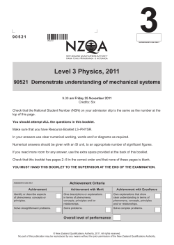 Exam - NZQA