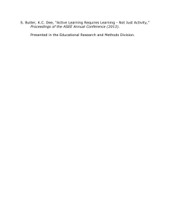 Active Learning Requires Learning - Not Just Activity - Rose