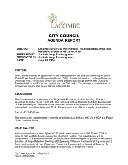 city council agenda report