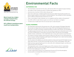 Environmental Facts - Safe Routes to Schools