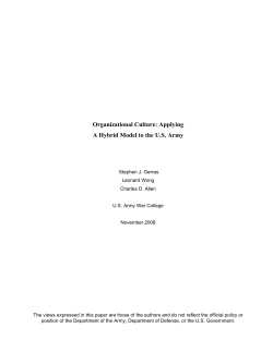 Organizational Culture: A Hybrid Model