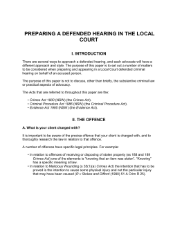 preparing a defended hearing in the local court