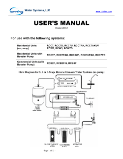 iSpring RO manual Version 2013 - 123filter.com