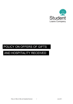 Gift and Hospitality Policy